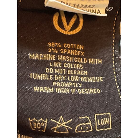 Vigoss Jeans Juniors 5 Used Low Rise Bootcut Stretch Denim Fold Over Pockets - Picture 7 of 16